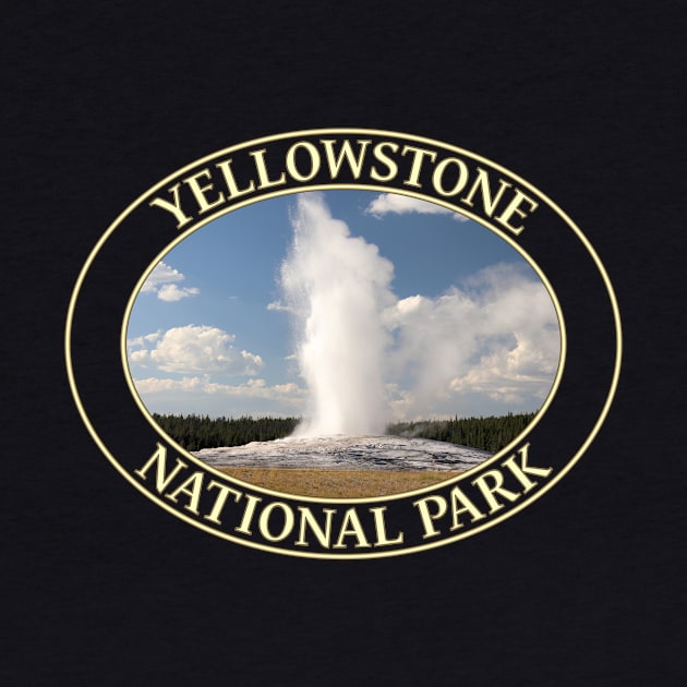 Old Faithful Geyser at Yellowstone National Park in Wyoming by GentleSeas